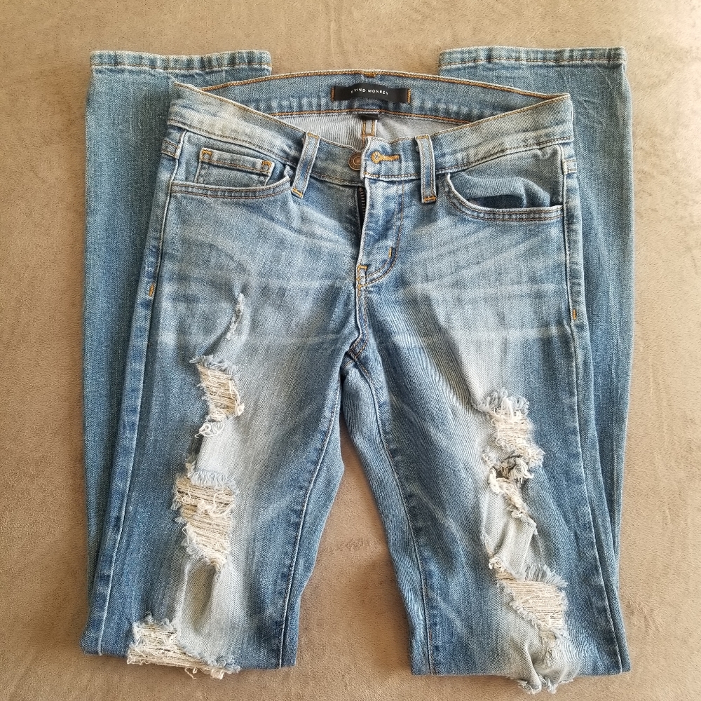 Flying Monkey distressed jeans size 25